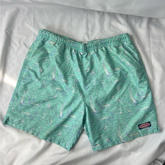 Vineyard Vines Other - Vineyard Vines Men’s Preppy Nautical Green Swim Trunks Size XL